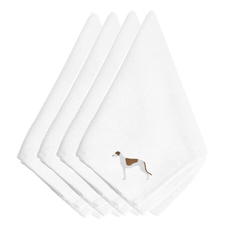 Carolines Treasures Greyhound Embroidered Napkins, Set of 4 BB3405NPKE